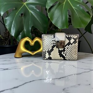 ♠️KATE SPADE♠️Phoebe Tiramisu Snake Embossed Small Wallet/NWT
